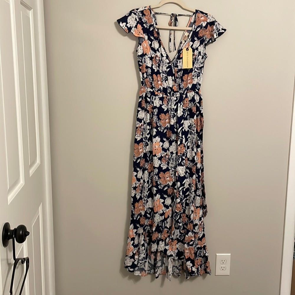 Floral wrap dress